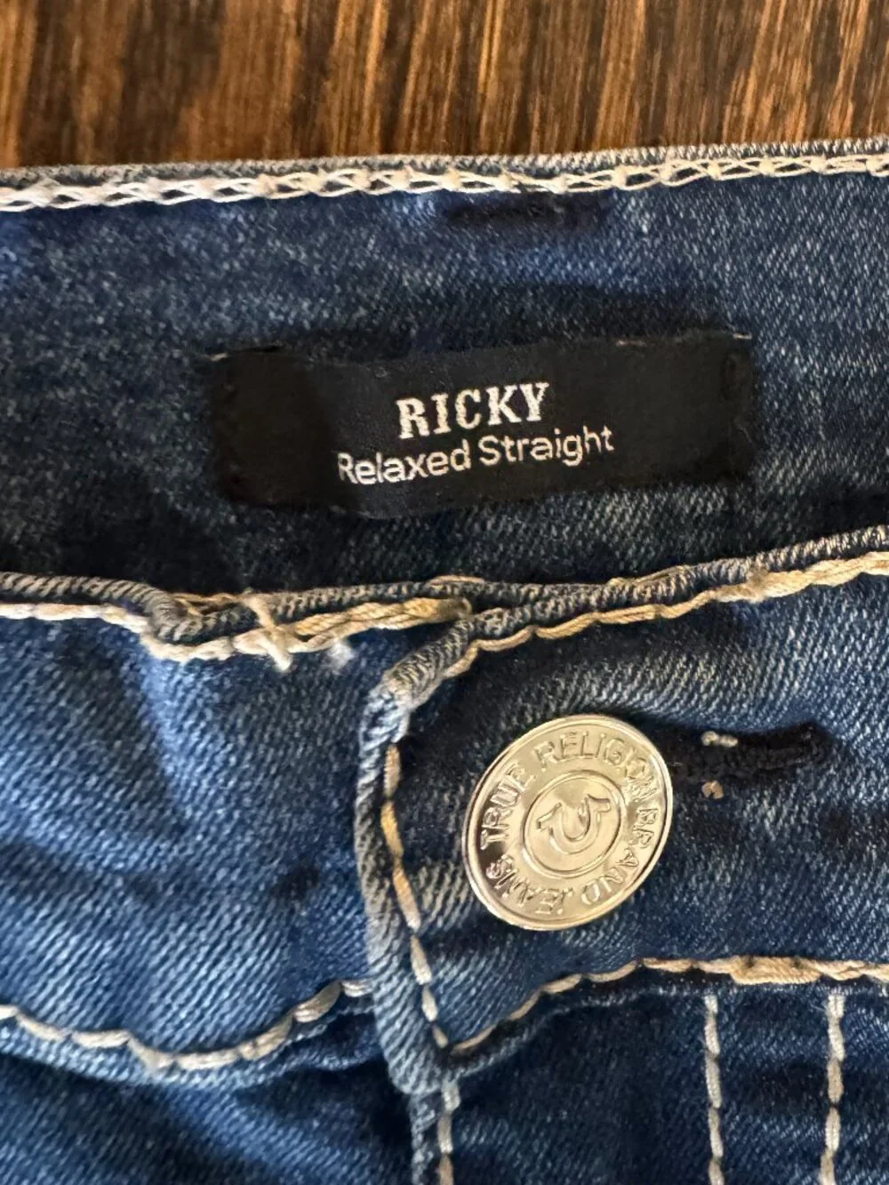 True Religion Ricky Relaxed Straight Jeans Men's Denim size 36 Y2K